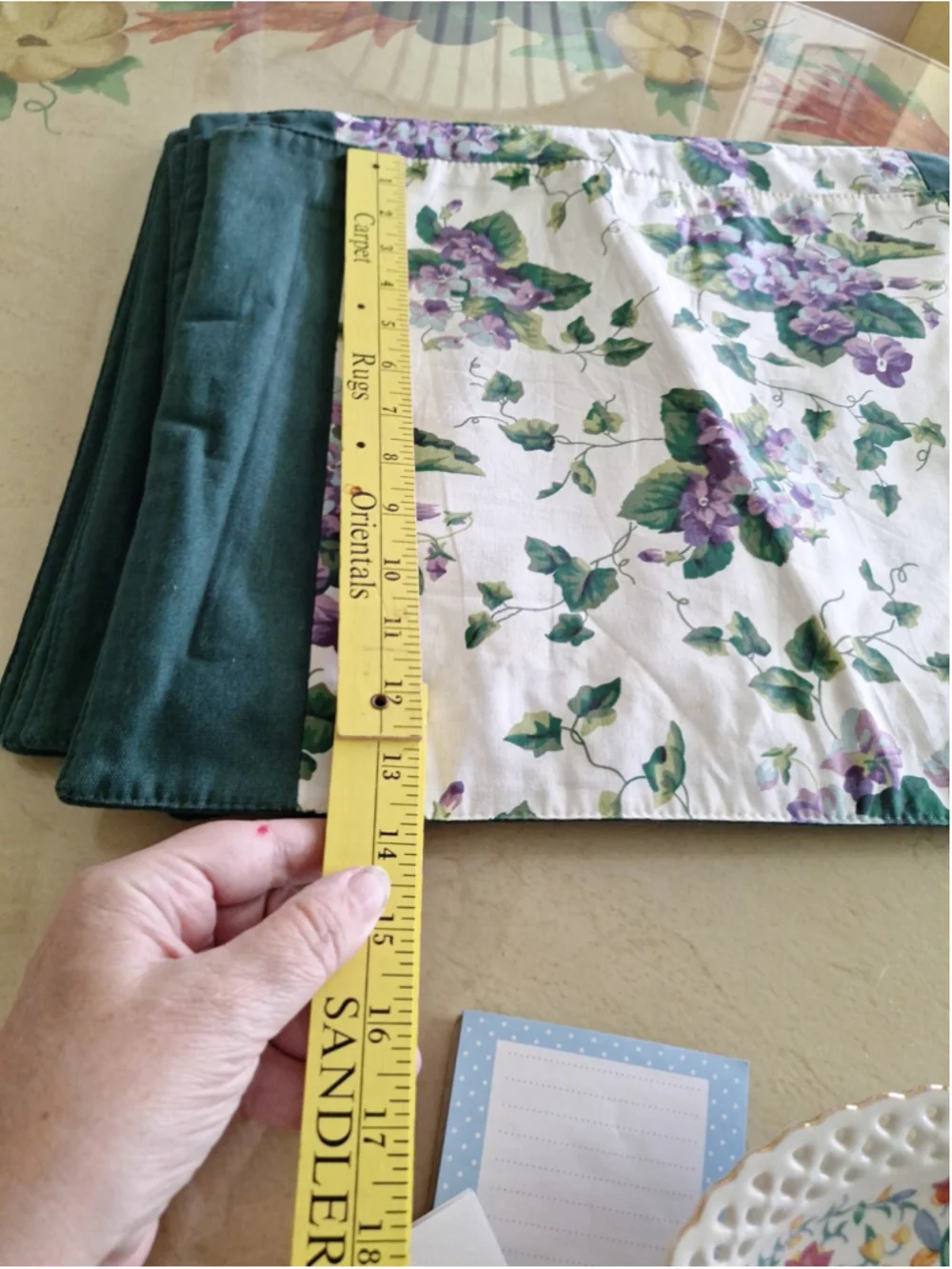 6 handmade placemates